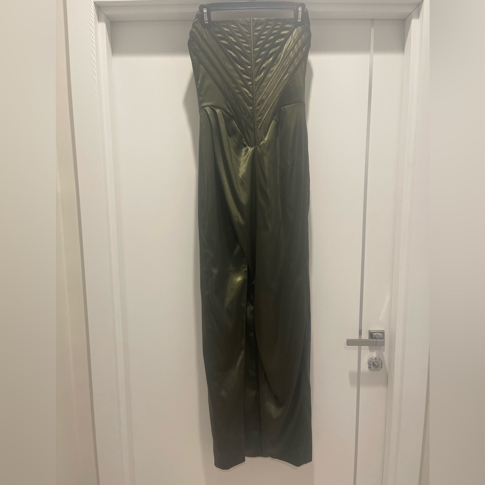 La Pateau New York full length corseted gown